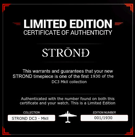 STROND DC3 Mkll All Black &amp; Bronze