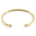 Bartlett Inline Midi Geometric 9ct Yellow Gold Bangle