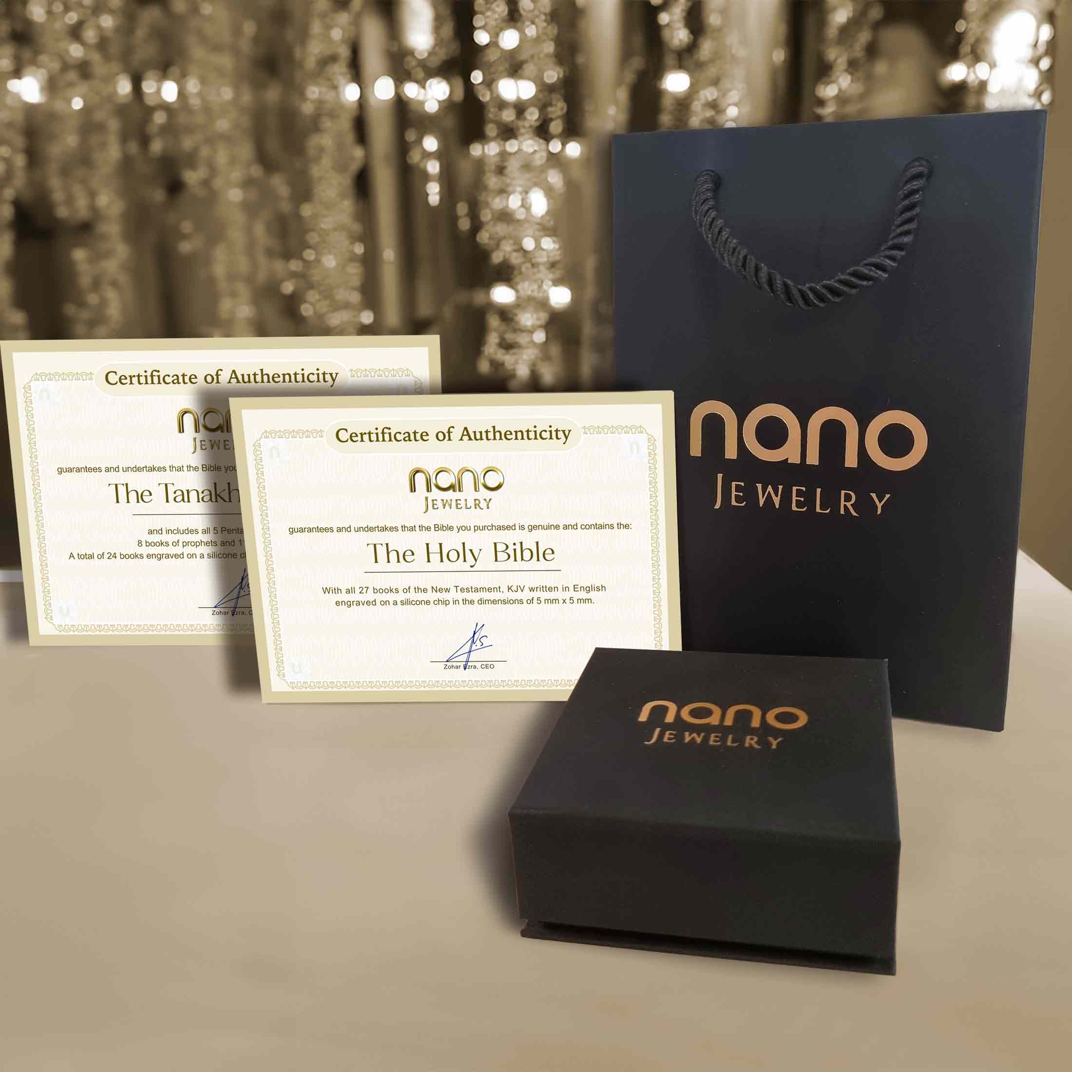 Unique Christmas Gift for Wife With Nano Bible - Essence Pendant
